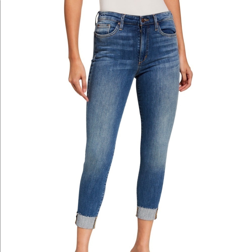 JOE’S JEANS CHARLIE HIGH RISE SKINNY CROP Raw Hem